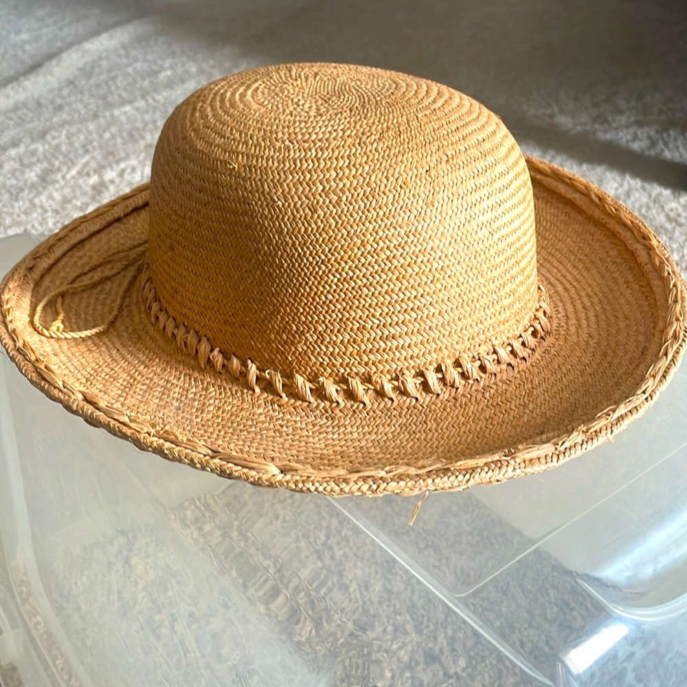 Raffia hat from Kaminski.